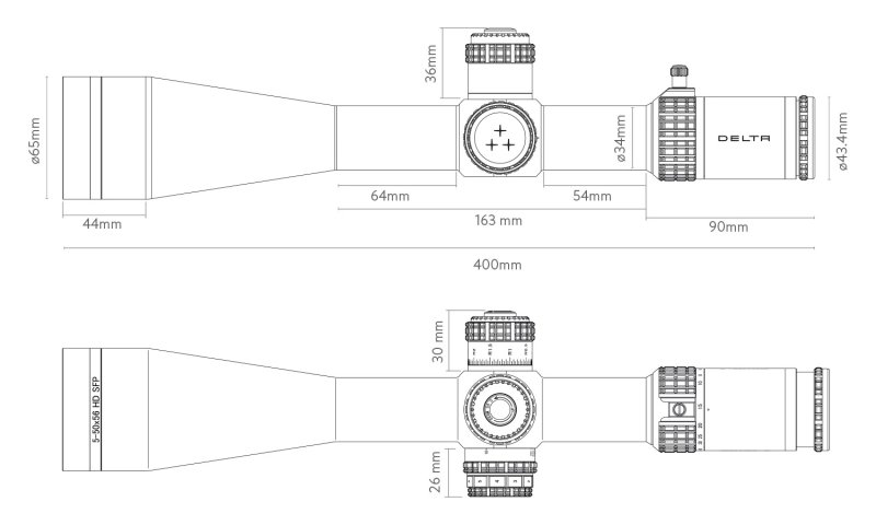 Zaměřovač Stryker HD 5-50x HD SFP DLS-3 Zaměřovač Stryker HD 5-50x HD SFP DLS-3